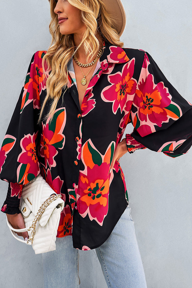 Contrasting Print Shirt