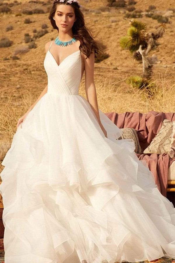 A-line Off-the-shoulder Bridal Gown Tulle Lace Elegant