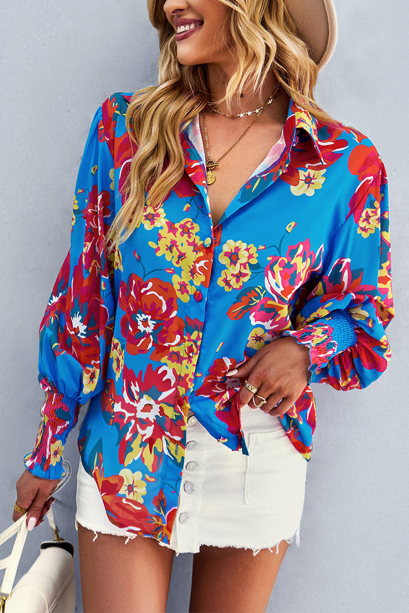 Contrasting Print Shirt