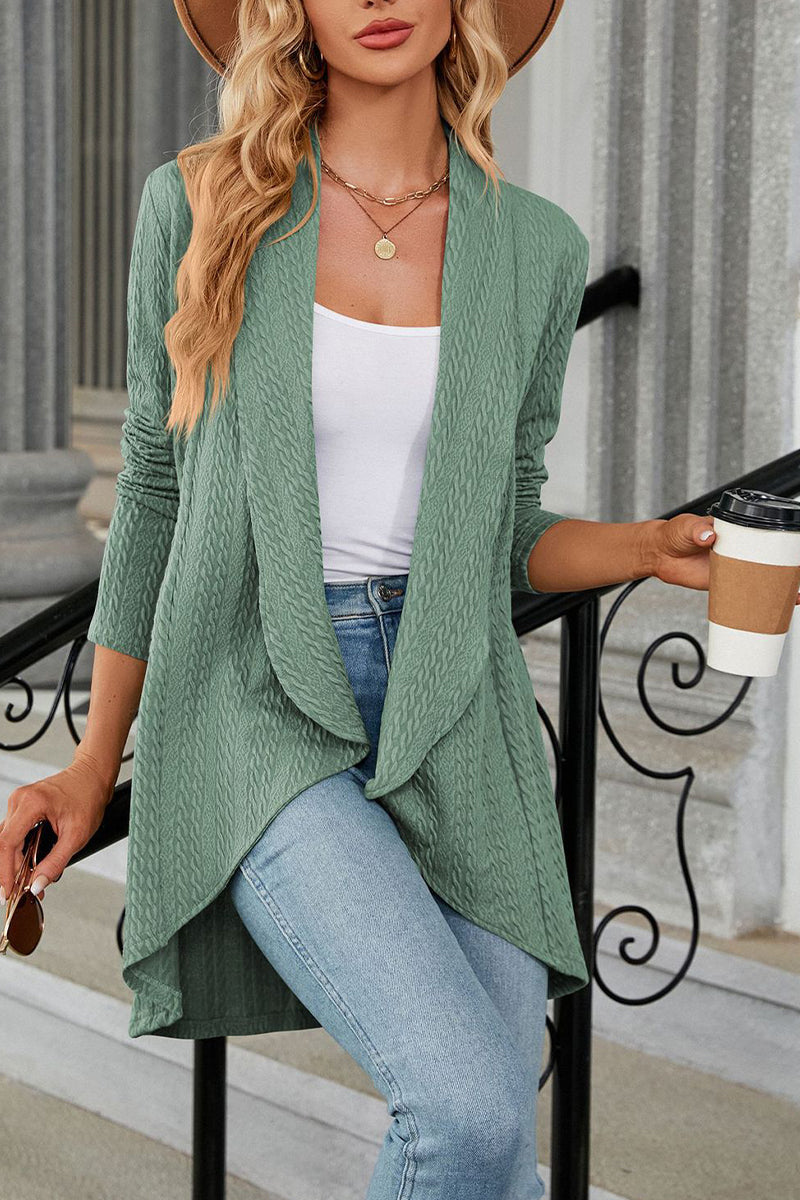 Lapel Loose Knitted Cardigan