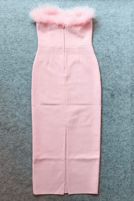 Erin Bodycon Maxi Dress - Dusty Pink