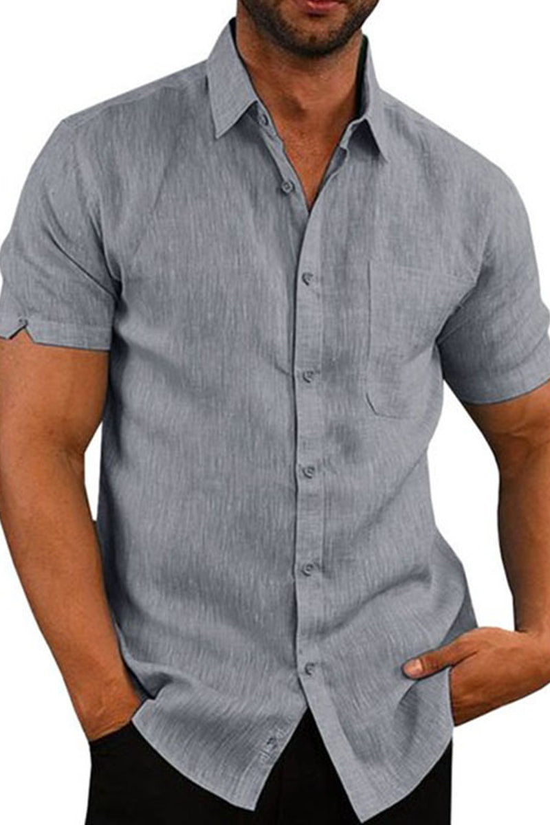 Men's Solid Colour Shirt