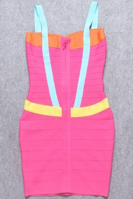 Heidi Bandage Mini Dress - Hot Pink - Fashionpara