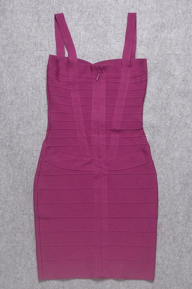 Heidi Bandage Mini Dress - Magenta Pink