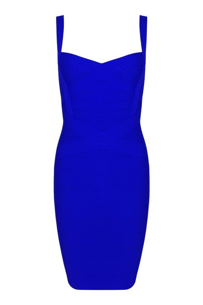 Heidi Bandage Mini Dress - Royal Blue - Fashionpara