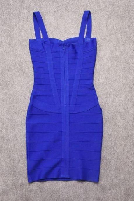 Heidi Bandage Mini Dress - Royal Blue - Fashionpara