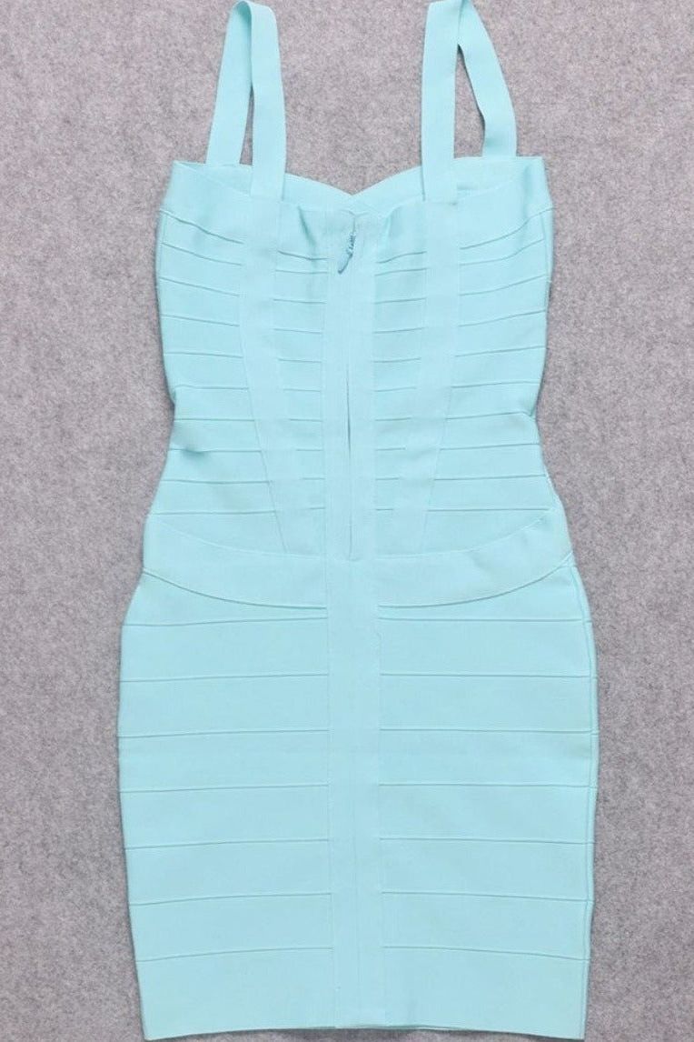 Heidi Bandage Mini Dress - Sky Blue - Fashionpara