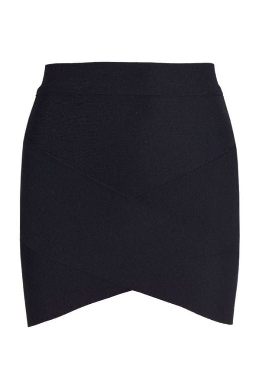 Jay High Waist Bandage Mini Skirt - Classic Black - Fashionpara