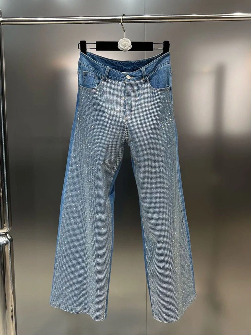 Diamonds Denim Pant - Fashionpara