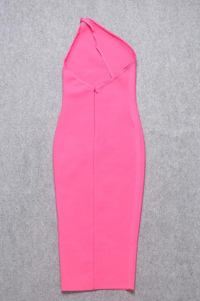 Joi Bodycon Midi Dress - Hot Pink