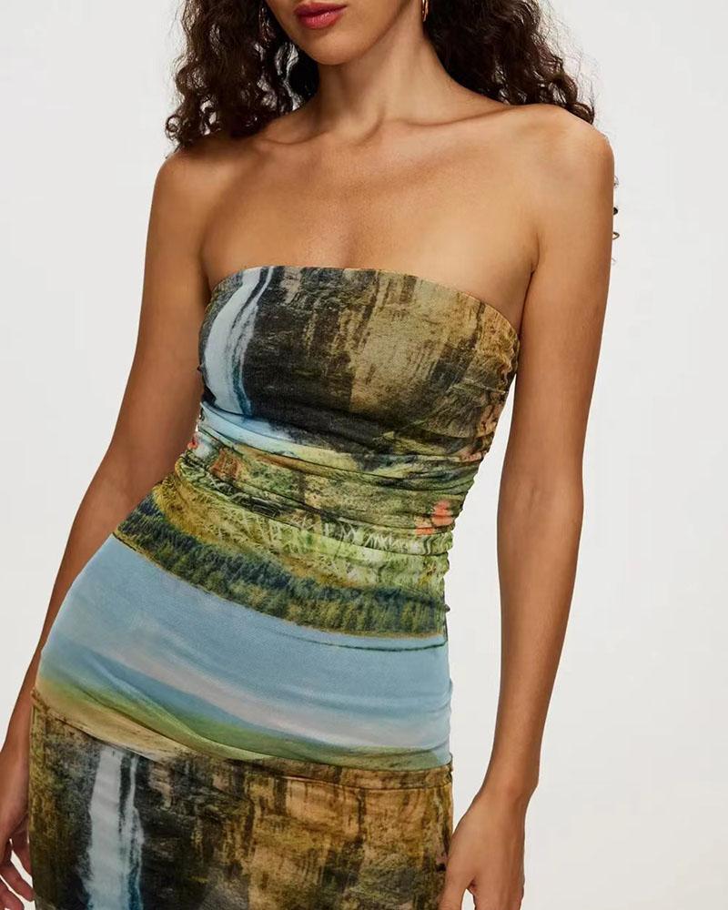 Elvira Falls Tube Dress - Fashionpara