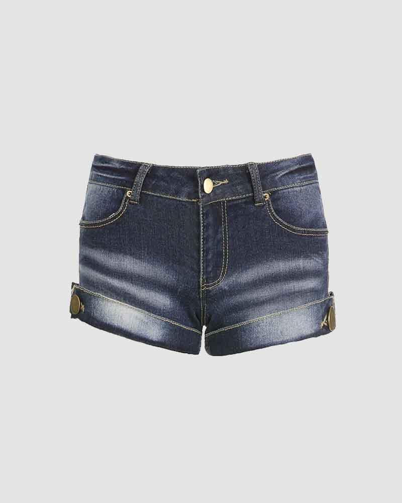 Essential Denim Shorts - Fashionpara