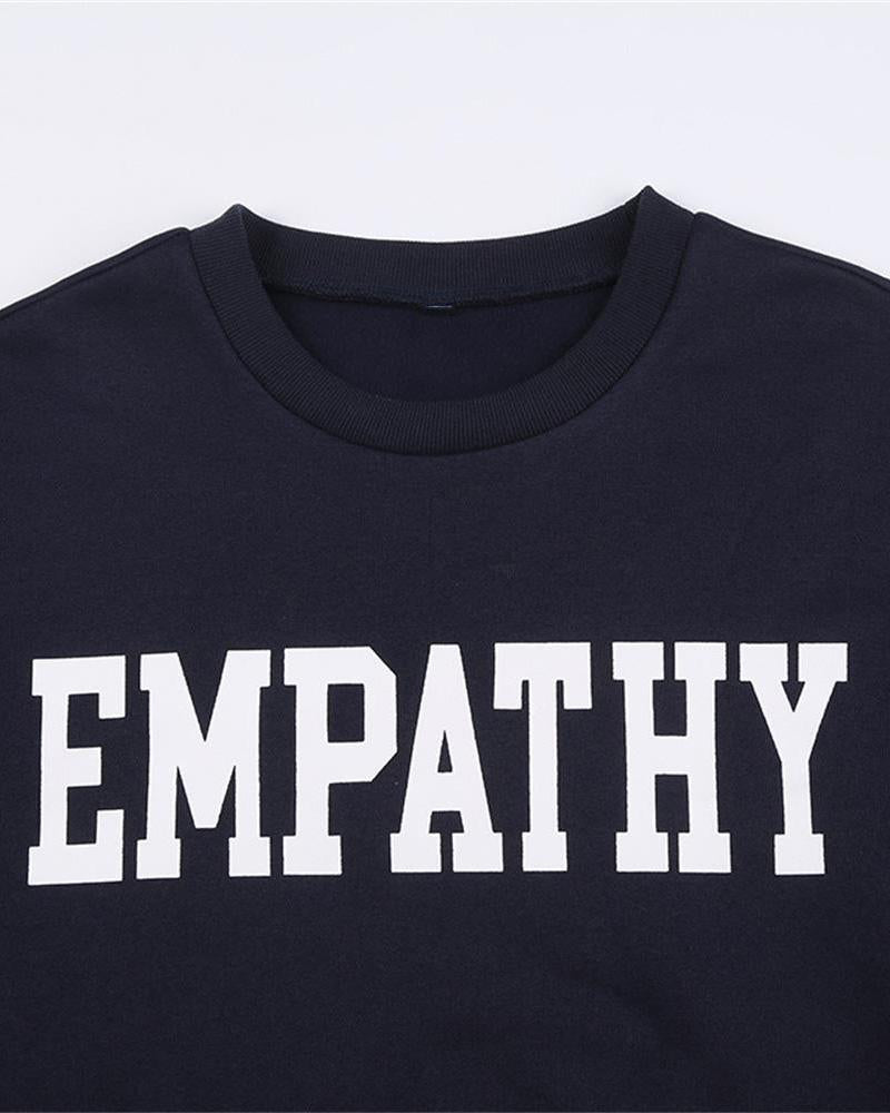 Empathy Graphic Oversized Jumper - Fashionpara