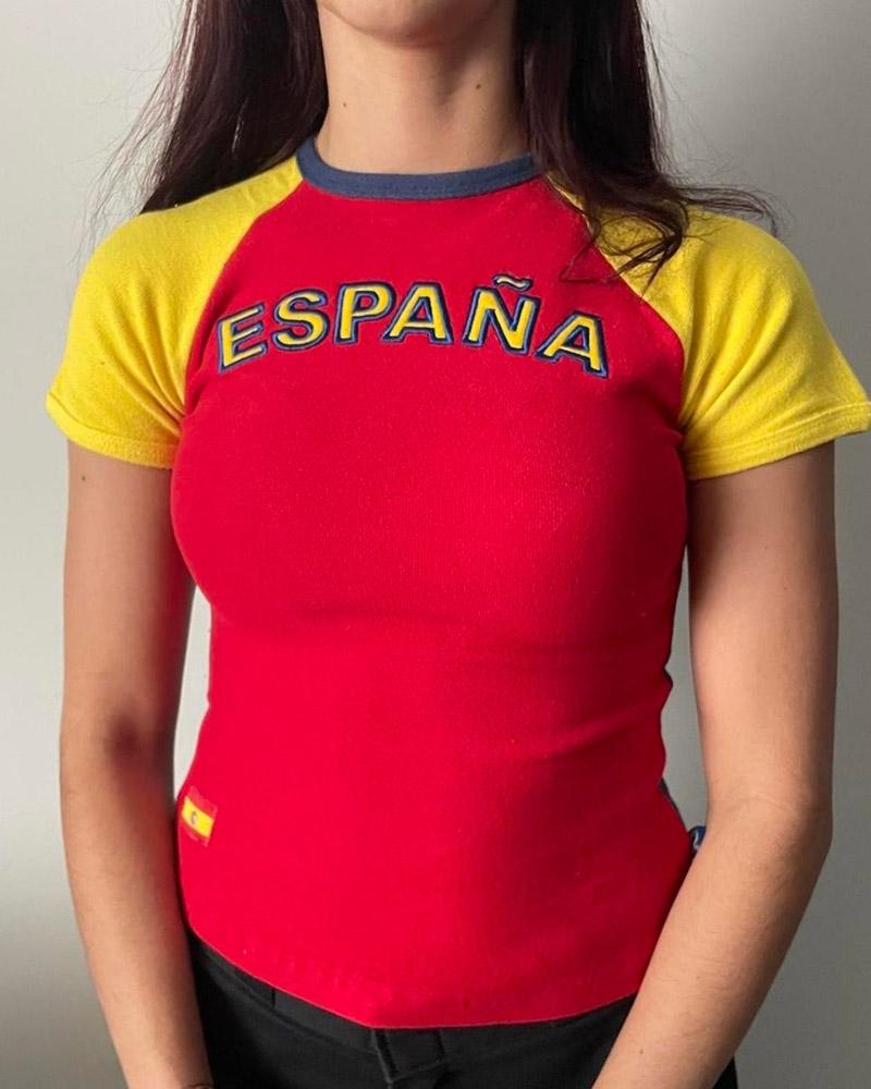 Espana Raglan Sports Top - Fashionpara