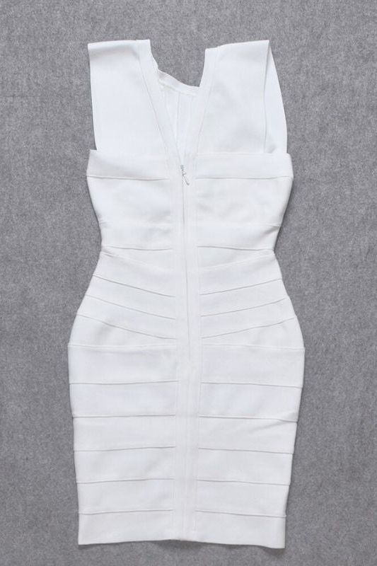 Kia Bandage Dress - Pearl White