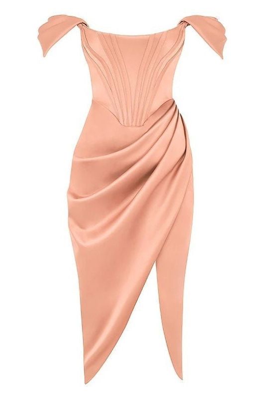 Leona Bodycon Dress - Dusty Pink - Fashionpara