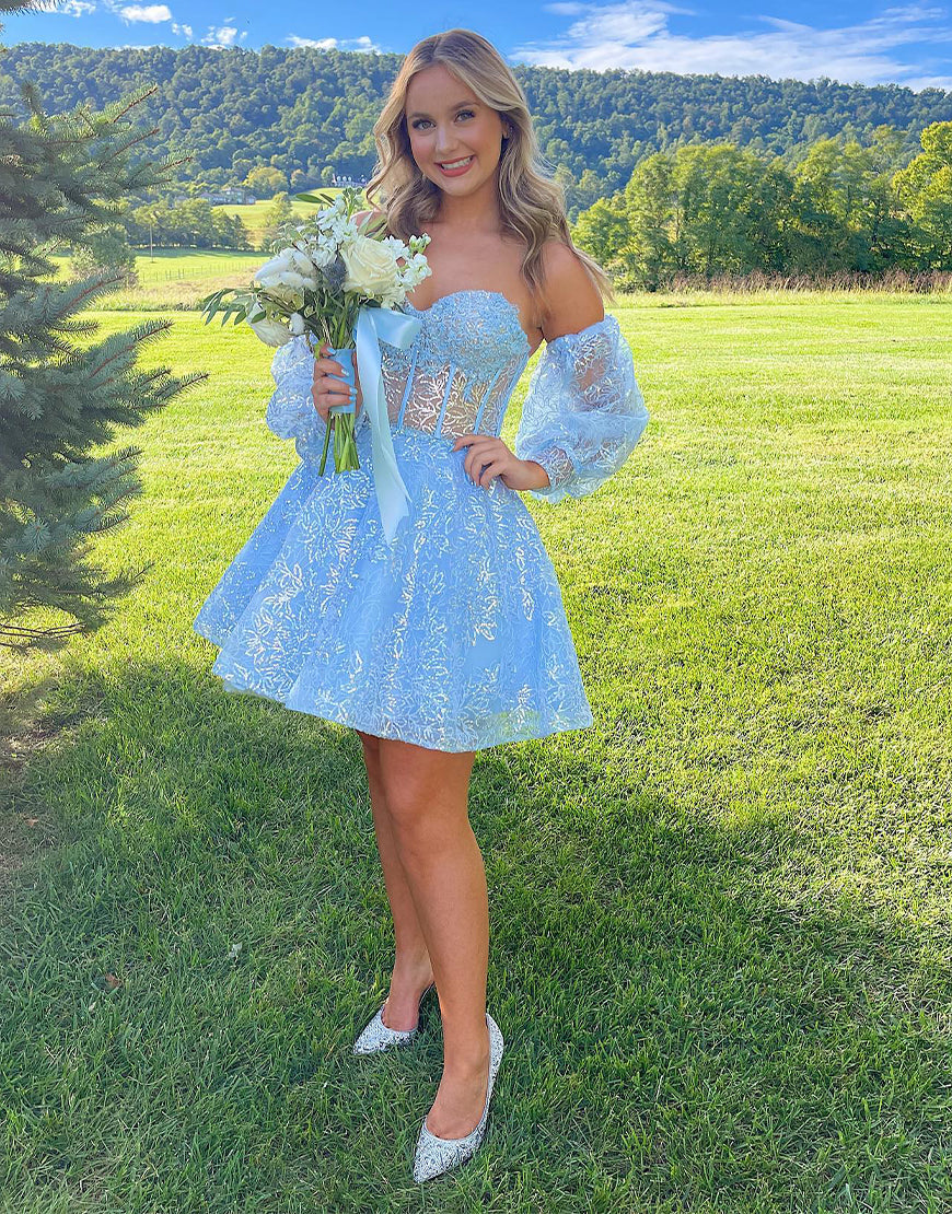 Skylar A-Line Sweetheart Homecoming Dress