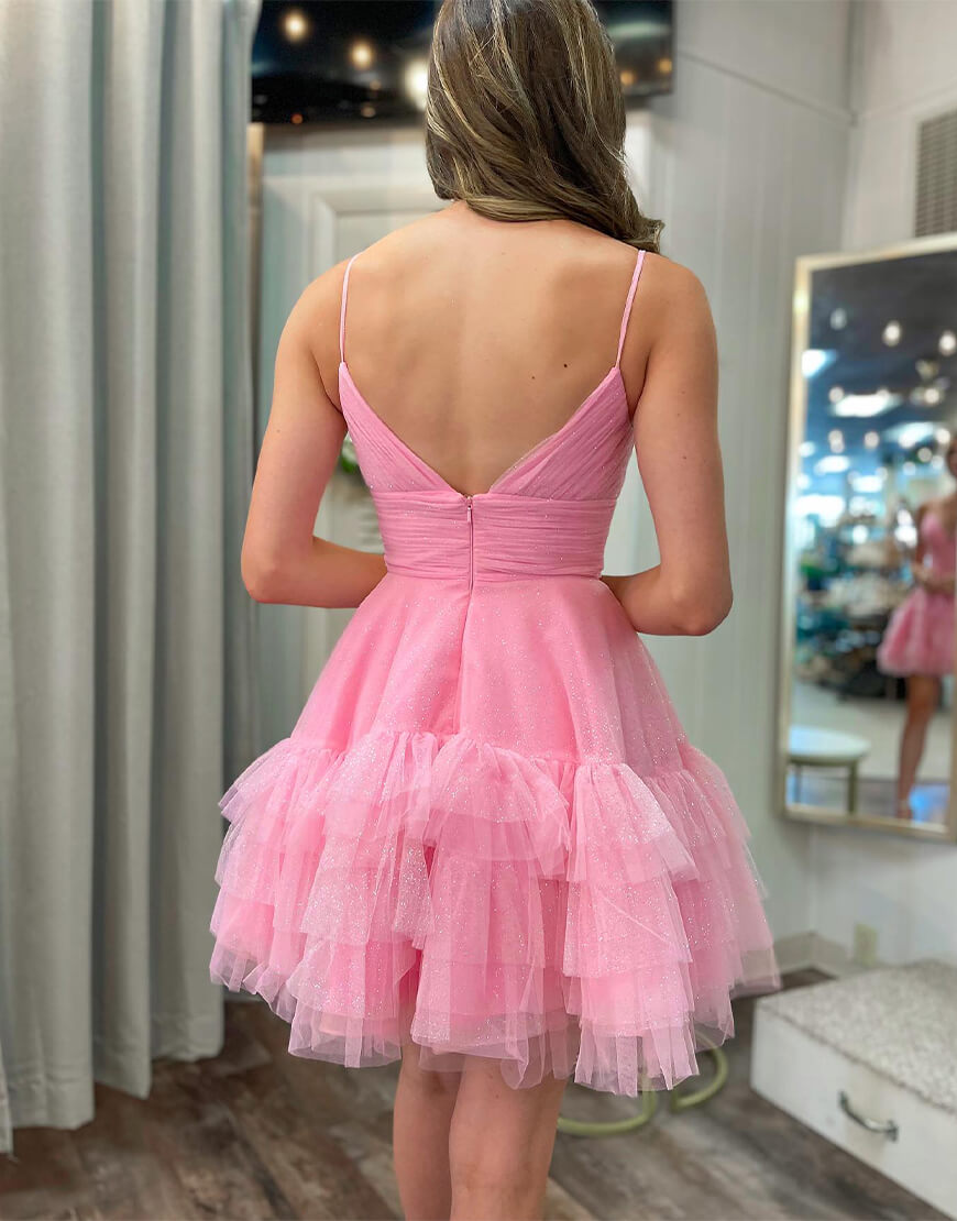 Valentina Short A-Line Sparkling Elegant Homecoming Dress