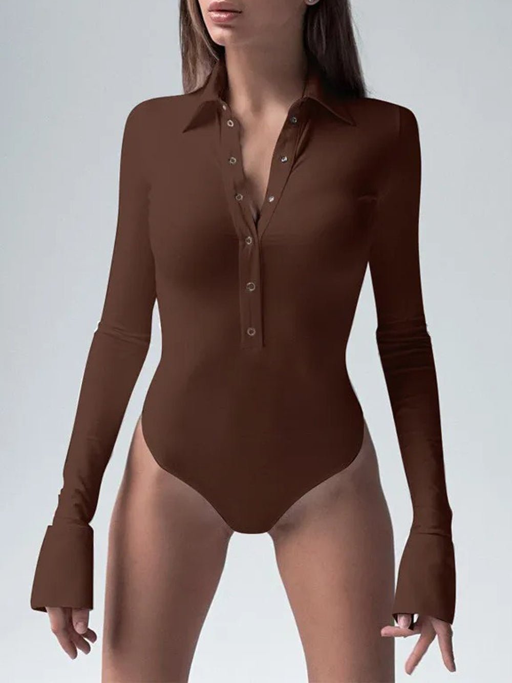 Long Sleeve Bodysuit - Fashionpara