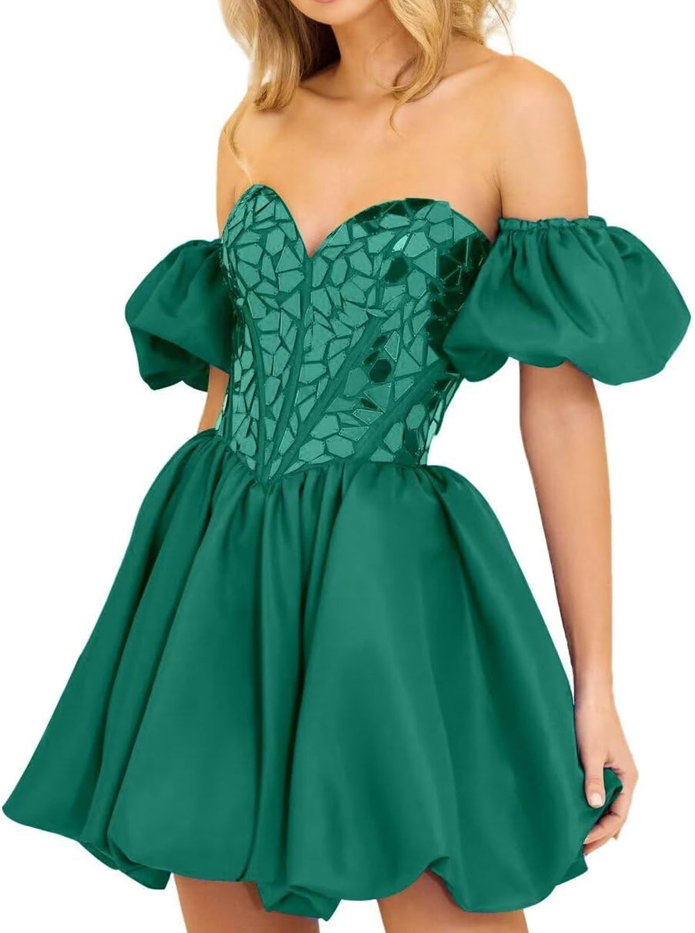 Aria A-Line Off-the-Shoulder Short Stylish Homecoming Dress