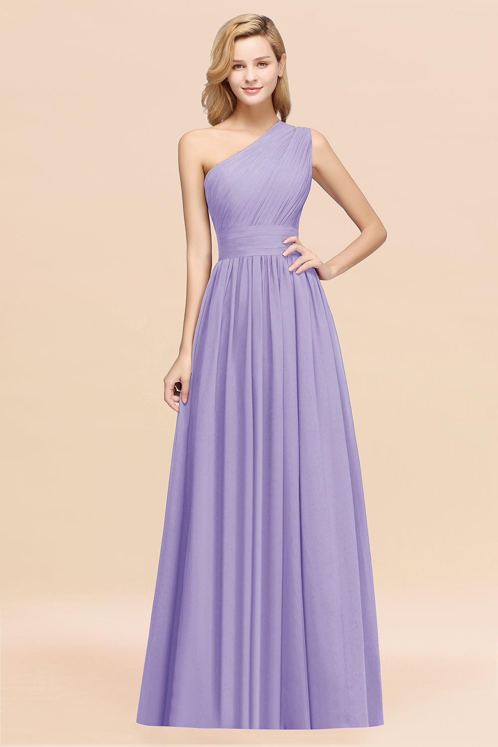 Stylish One-shoulder Sleeveless Long Junior Bridesmaid dresses Affordable