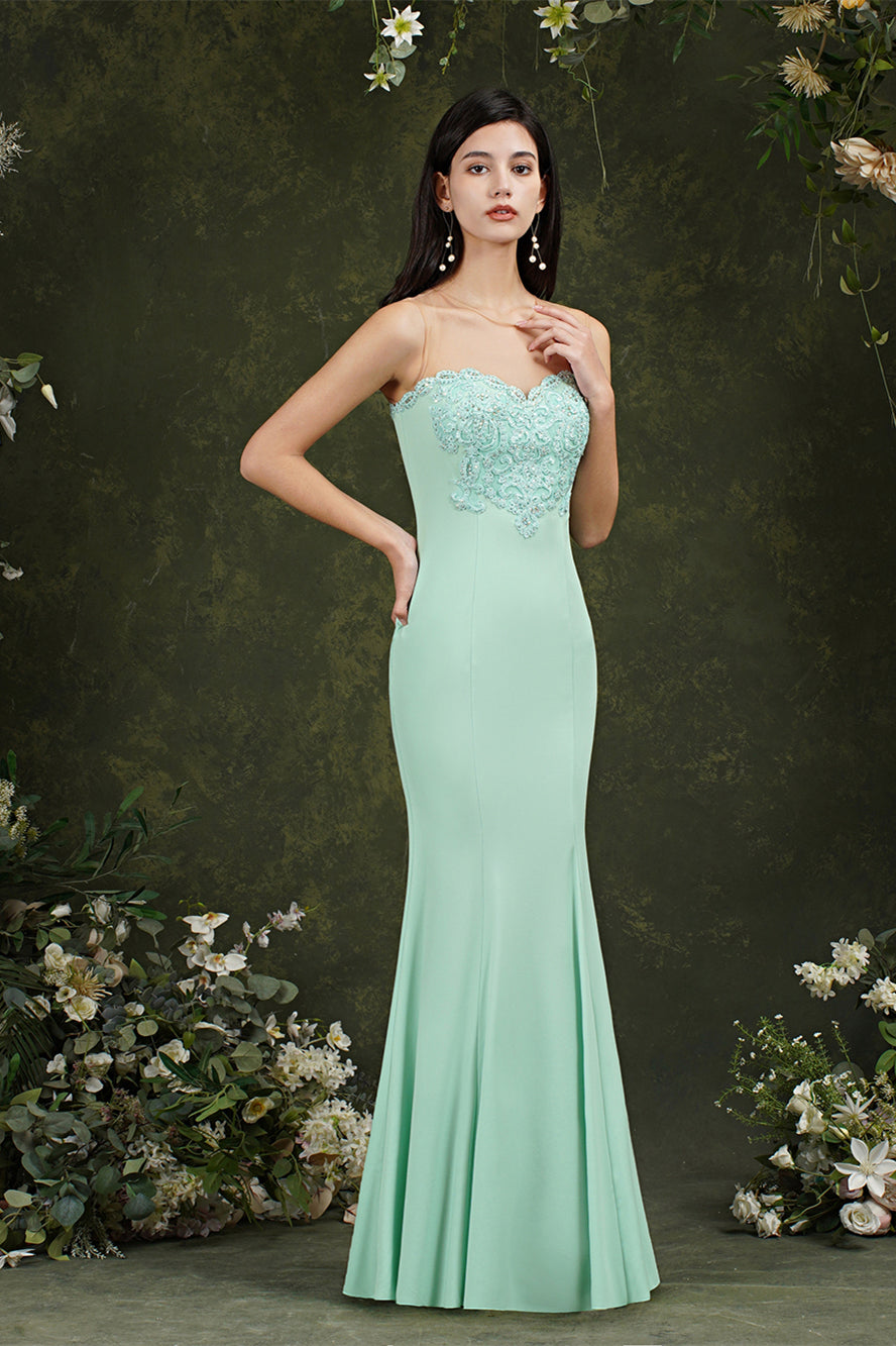 Charming Lace Sweetheart Floral Tulle Mermaid Long Prom Dress