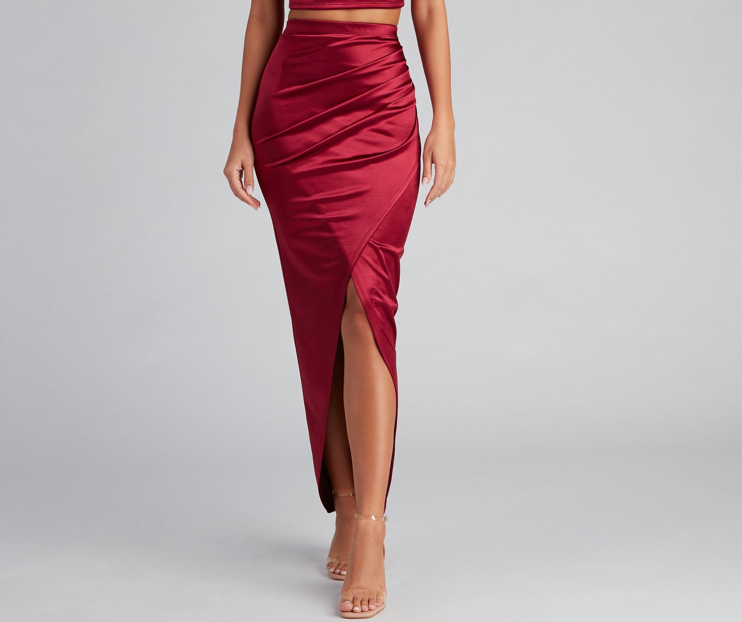 Sleek Moves Wrap Maxi Skirt - Fashionpara