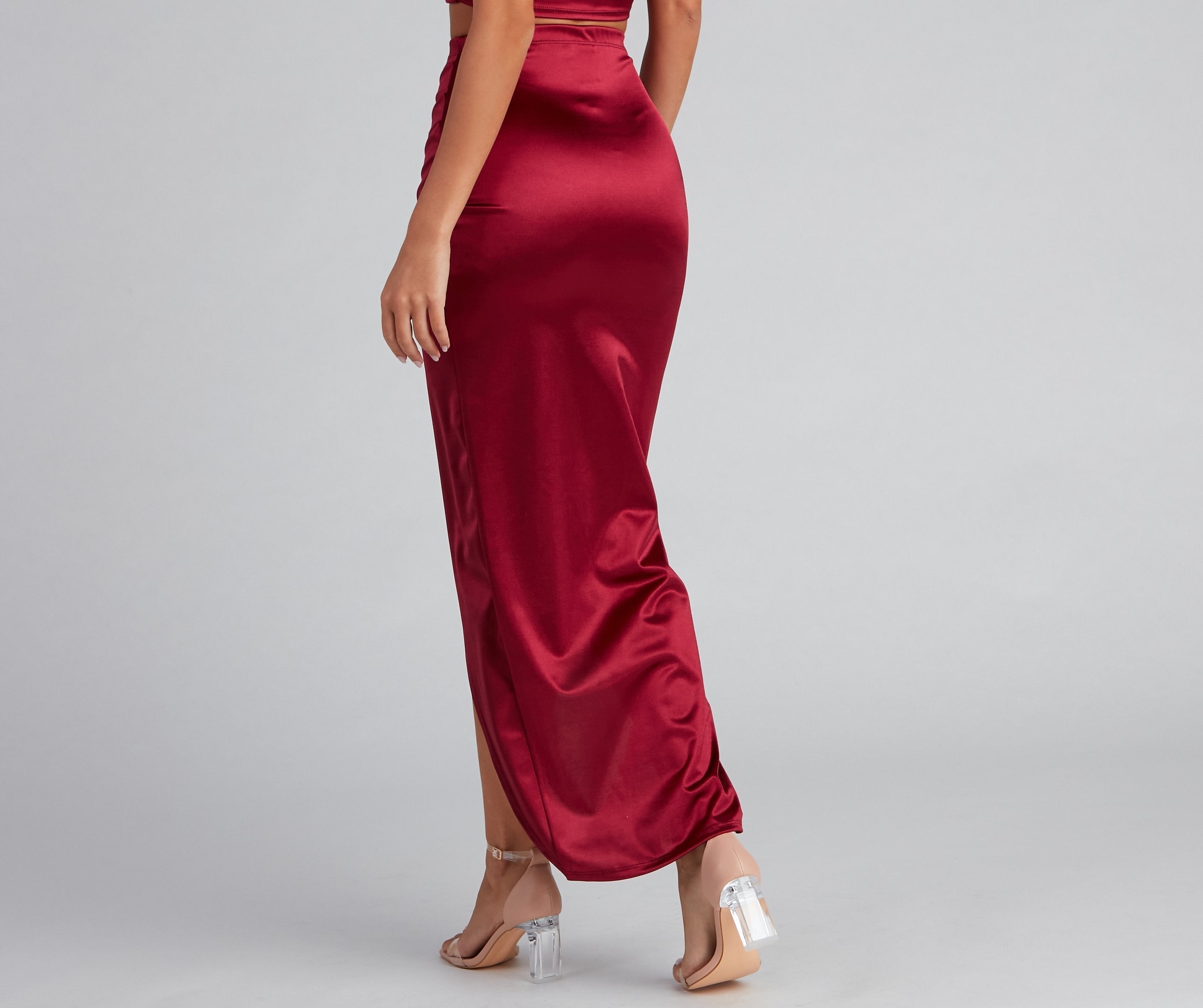 Sleek Moves Wrap Maxi Skirt - Fashionpara