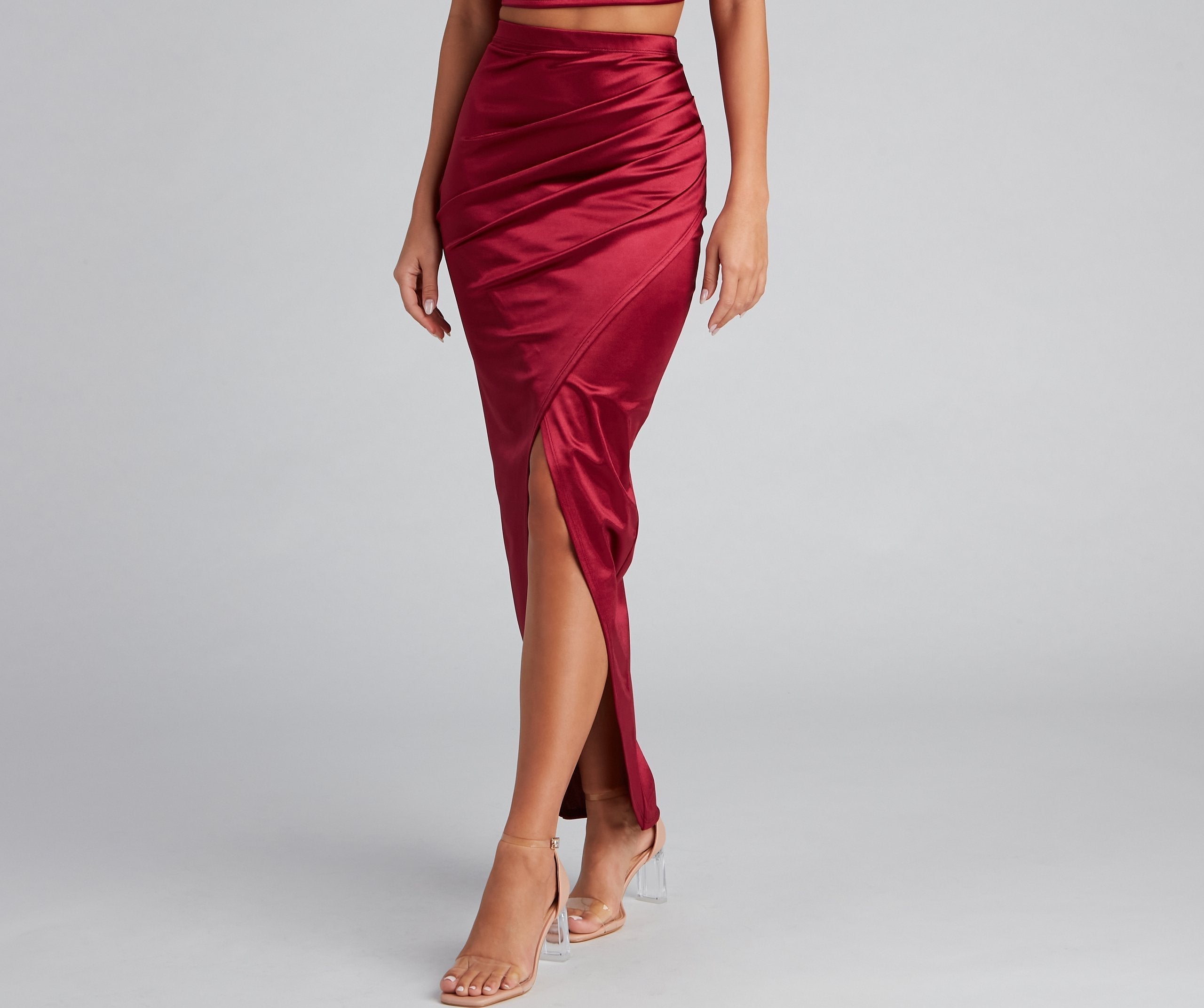 Sleek Moves Wrap Maxi Skirt - Fashionpara