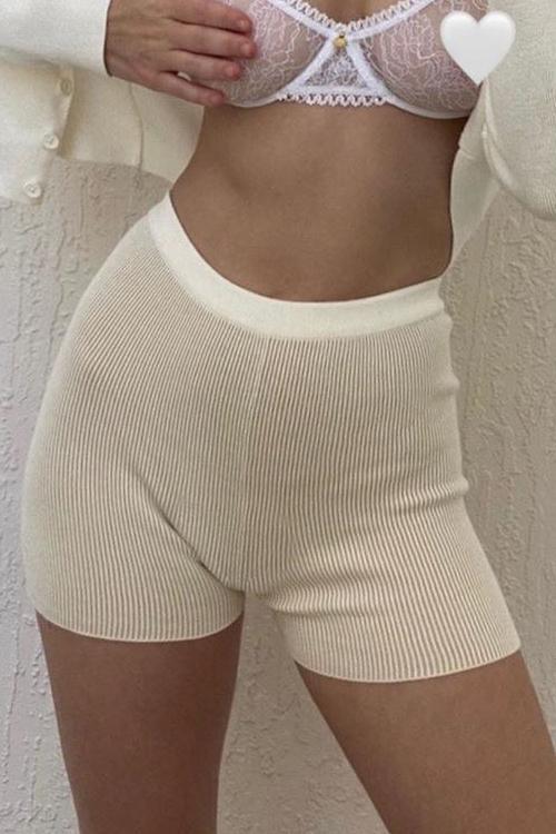 Solid Knit Boxer Shorts