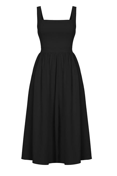 Square Neck Slip Maxi Dress - Fashionpara