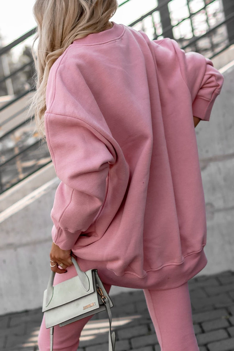 Classic Crew Oversized Sweatshirt Tracksuits - Fashionpara