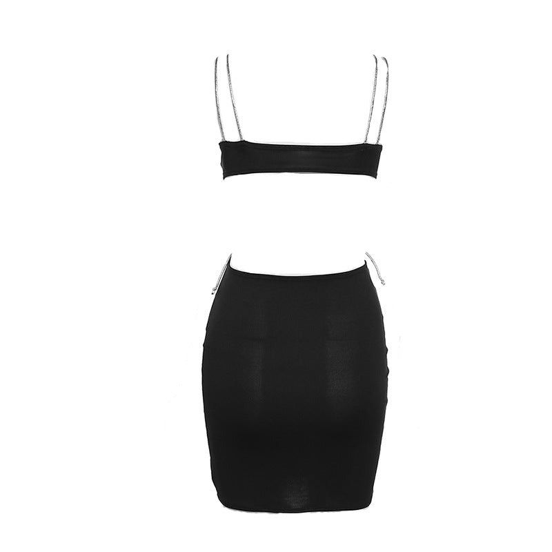 Addicted To Love Diamond Strap Mini Dress - Fashionpara