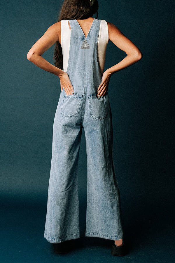 Throwback Denim Overalls - Fashionpara