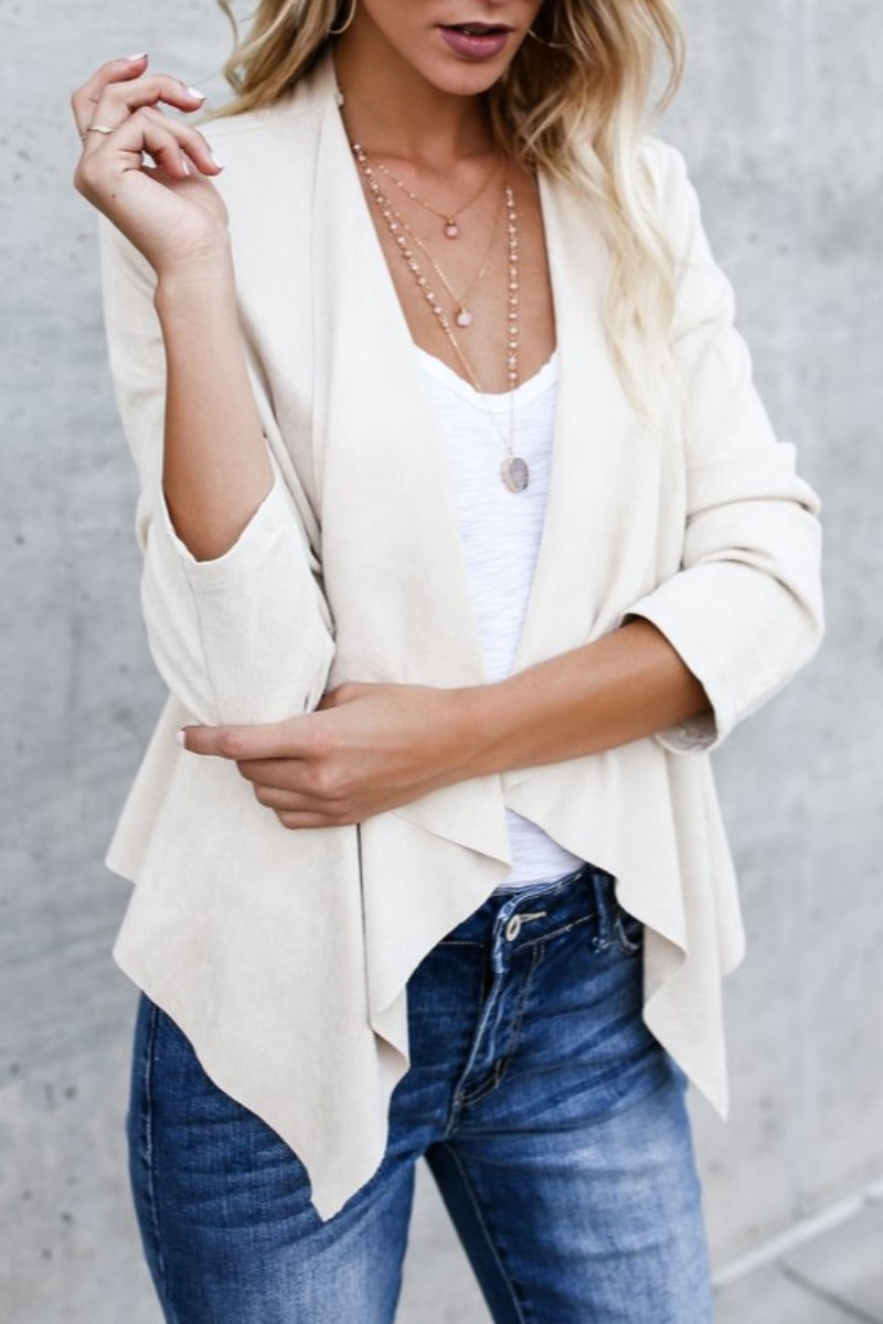 Asymmetrical Casual Solid Loose Coat(3 colors)