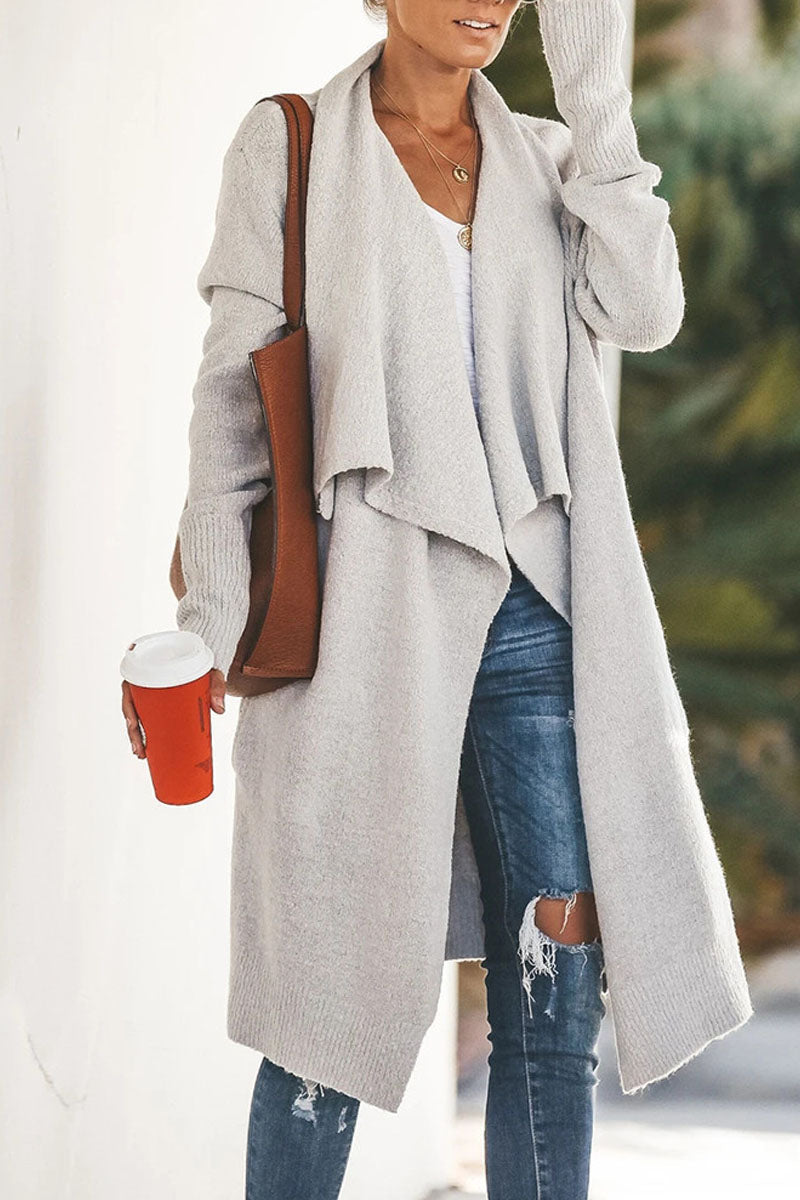 Loose Casual Solid Cardigan (2 Colors)