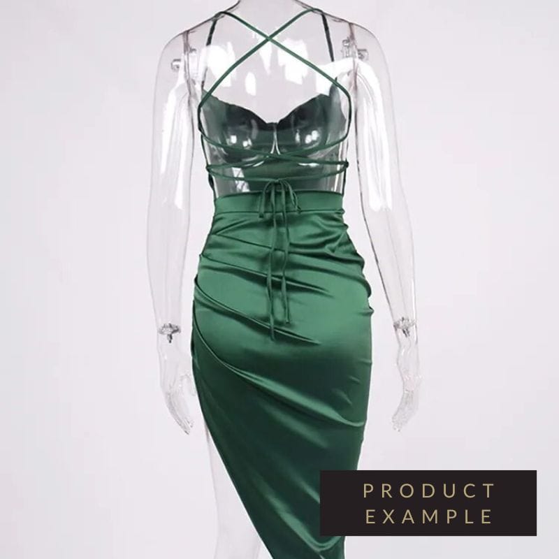 Ale Bodycon Midi Dress - Emerald Green - Fashionpara