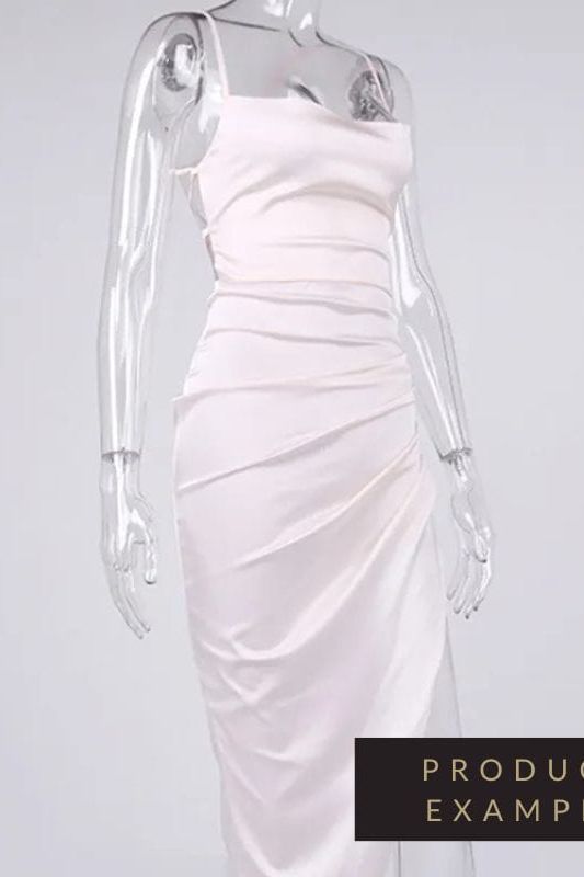 Ale Bodycon Midi Dress - Pearl White - Fashionpara