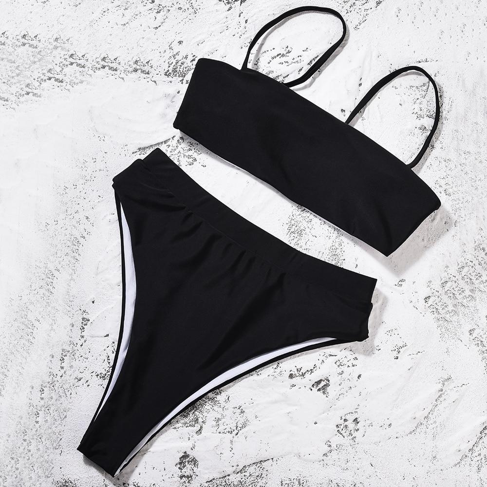 Sicily High Waist Bikini Set - Classic Black