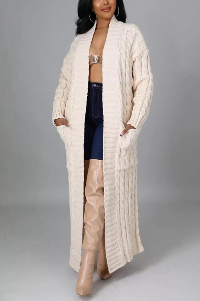 Long Knitted Sweaters Cardigan - Fashionpara